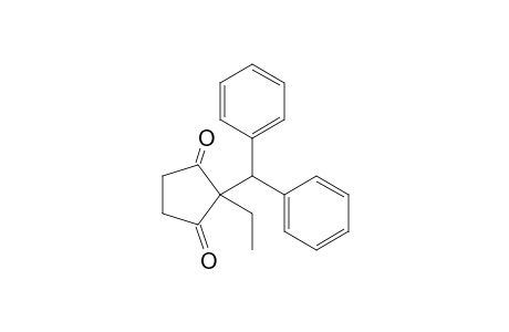 2-(Diphenylmethyl)-2-ethyl-1,3-cyclopentanedione