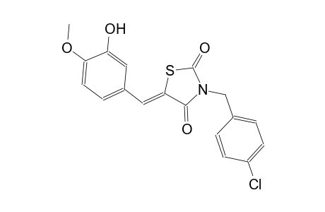 2,4-thiazolidinedione, 3-[(4-chlorophenyl)methyl]-5-[(3-hydroxy-4-methoxyphenyl)methylene]-, (5Z)-