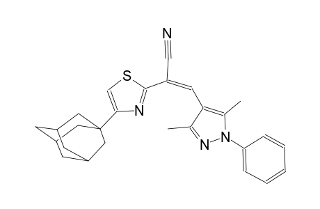 (2Z)-2-[4-(1-adamantyl)-1,3-thiazol-2-yl]-3-(3,5-dimethyl-1-phenyl-1H-pyrazol-4-yl)-2-propenenitrile