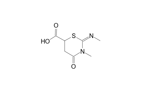 (2E)-3-methyl-2-[(E)-methylimino]-4-oxo-1,3-thiazinane-6-carboxylic acid