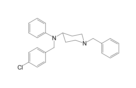 N-(4-Chlorophenylmethyl)-N-phenyl-1-(phenylmethyl)piperidin-4-amine