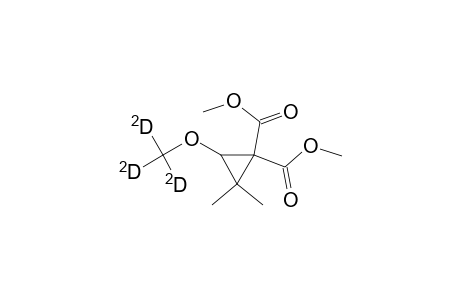 1,1-Cyclopropanedicarboxylic acid, 3-(methoxy-D3)-2,2-dimethyl-, dimethyl ester, (.+-.)-