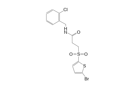 3-[(5-bromo-2-thienyl)sulfonyl]-N-(2-chlorobenzyl)propanamide