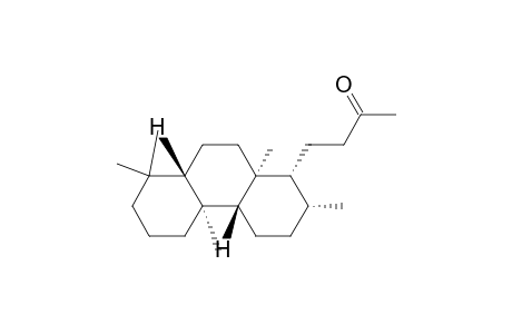 2-Butanone, 4-(tetradecahydro-2,4b,8,8,10a-pentamethyl-1-phenanthrenyl)-, (1.alpha.,2.alpha.,4a.beta.,4b.alpha.,8a.beta.,10a.alpha.)-(.+-.)-