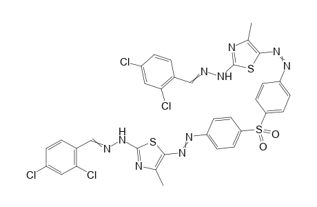 5,5'-((Sulfonylbis(4,1-phenylene))bis(diazene-2,1-diyl))bis (2-(2-(2,4-dichlorobenzylidene)hydrazinyl)-4-methylthiazole)