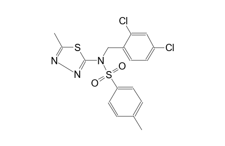 benzenesulfonamide, N-[(2,4-dichlorophenyl)methyl]-4-methyl-N-(5-methyl-1,3,4-thiadiazol-2-yl)-