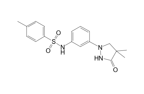 Benzenesulfonamide, N-[3-(4,4-dimethyl-3-oxo-1-pyrazolidinyl)phenyl]-4-methyl-