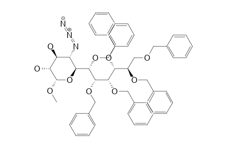 D-Glycero-D-galacto-.alpha.-D-gluco-undecopyranoside, methyl 4-azido-4-deoxy-6,7,8,9,10,11-hexakis-o-(phenylmethyl)-