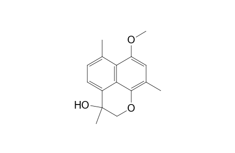 Naphtho[1,8-bc]pyran-3-ol, 2,3-dihydro-7-methoxy-3,6,9-trimethyl-, (.+-.)-