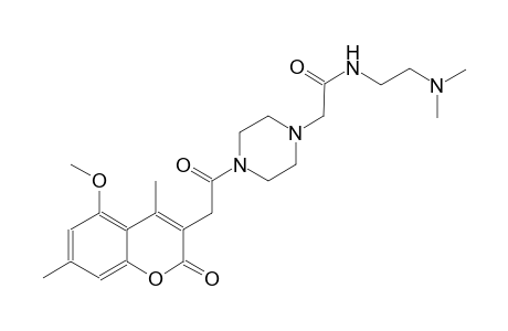 1-piperazineacetamide, N-[2-(dimethylamino)ethyl]-4-[(5-methoxy-4,7-dimethyl-2-oxo-2H-1-benzopyran-3-yl)acetyl]-
