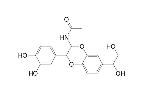 Acetamide, N-[7-(1,2-dihydroxyethyl)-3-(3,4-dihydroxyphenyl)-2,3-dihydro-1,4-ben zodioxin-2-yl]-