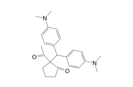 2-Acetyl-2-{bis[4-(dimethylamino)phenyl]methyl}cyclopentanone