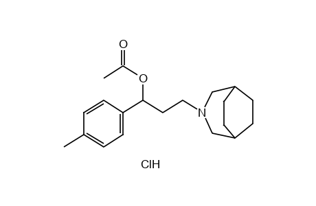 alpha-p-TOLYL-3-AZABICYCLO[3.2.2]NONANE-3-PROPANOL, ACETATE, HYDROCHLORIDE