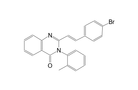 2-[(E)-2-(4-bromophenyl)ethenyl]-3-(2-methylphenyl)-4(3H)-quinazolinone