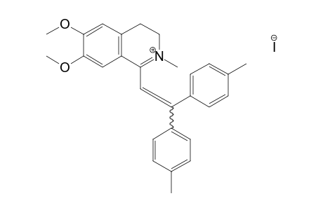 3,4-dihydro-6,7-dimethoxy-1-(2,2-di-p-tolylvinyl)-2-methylisoquinolinium iodide