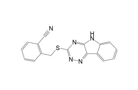 benzonitrile, 2-[(5H-[1,2,4]triazino[5,6-b]indol-3-ylthio)methyl]-