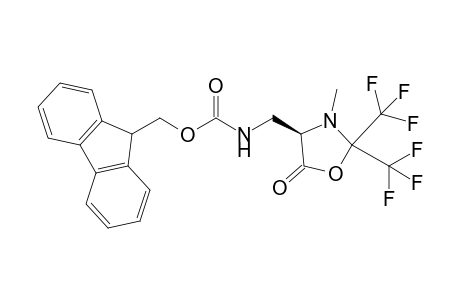 (R) 4-{[(9'-Fluorenyl)methoxycarbonyl]amino}methyl-3-methyl-2,2-bis(trifluoromethyl)-1,3-oxazolidin-5-one