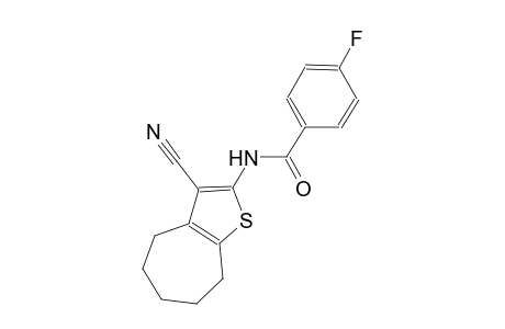 N-(3-cyano-5,6,7,8-tetrahydro-4H-cyclohepta[b]thien-2-yl)-4-fluorobenzamide