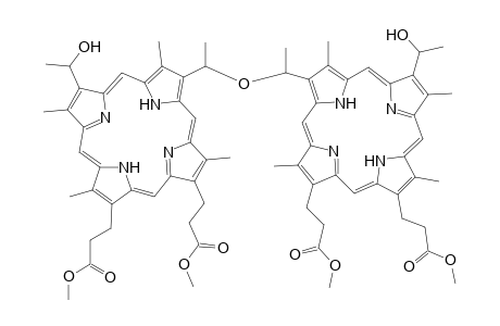 21H,23H-Porphine-2,18-dipropanoic acid, (oxydiethylidene)bis[(1-hydroxyethyl)-3,17,?,?-tetramethyl-, dimethyl ester