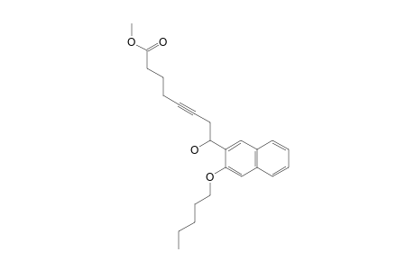 METHYL-8-HYDROXY-8-(3-PENTYLOXY-NAPHTHALEN-2-YL)-OCT-5-YNOATE