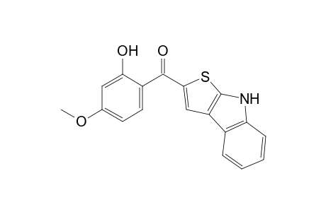 5-Methoxy-2-{8H-thieno[2,3-b]indole-2-carbonyl}phenol
