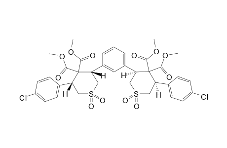 DIMETHYL-3,3'-(1,3-PHENYLENE)-BIS-[5-(4-CHLOROPHENYL)-TETRAHYDRO-4H-THIOPYRAN-4,4-DICARBOXYLATE-1,1-DIOXIDE]