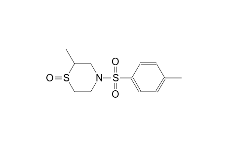 2-Methyl-4-(4-methylphenyl)sulfonyl-1,4-thiazinane 1-oxide