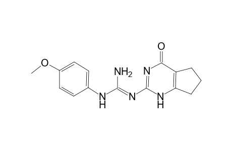 Guanidine, N-(4-methoxyphenyl)-N'-(4-oxo-4,5,6,7-tetrahydro-1H-cyclopentapyrimidin-2-yl)-