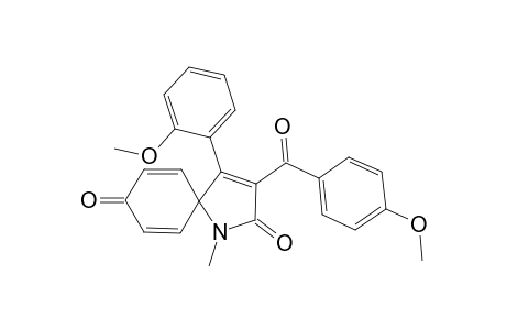 3-(4-Methoxybenzoyl)-4-(2-methoxyphenyl)-1-methyl-1-azaspiro[4.5]deca-3,6,9-triene-2,8-dione