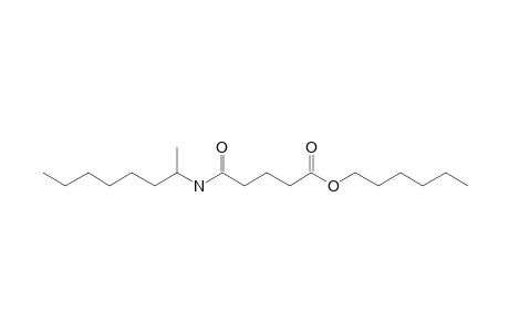 Glutaric acid, monoamide, N-(2-octyl)-, hexyl ester