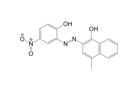1-Naphthalenol, 2-[2-(2-hydroxy-5-nitrophenyl)diazenyl]-4-methyl-