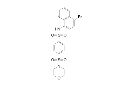 N-(5-bromo-8-quinolinyl)-4-(4-morpholinylsulfonyl)benzenesulfonamide