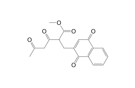 2-(1,4-Dioxo-1,4-dihydronaphthalene-2-ylmethyl)-3,5-di-oxohexanoic acid methyl ester