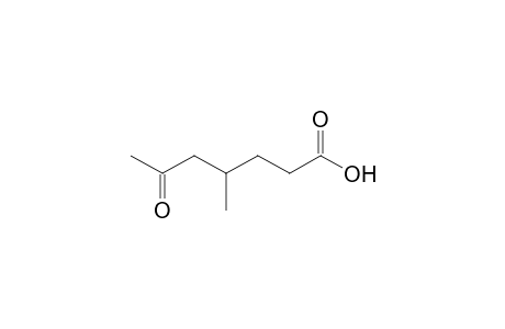 4-Methyl-6-oxidanylidene-heptanoic acid