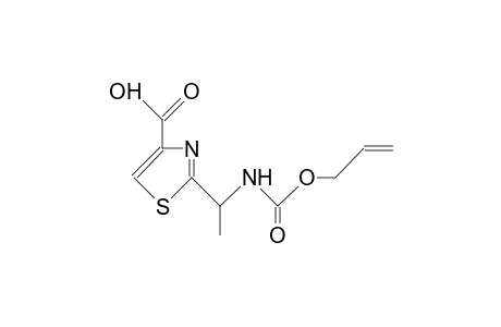 2-(<S>-1-Allyloxycarbonylaminoethyl)-4-carboxy-thiazole