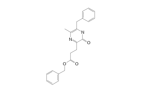 3-BENZOYLOXYCARBONYLETHYL-5-METHYL-6-BENZYL-2-(1-H)-PYRAZINONE