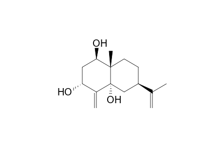 (1R,3R,4aR,6R,8aS)-6-isopropenyl-8a-methyl-4-methylene-decalin-1,3,4a-triol