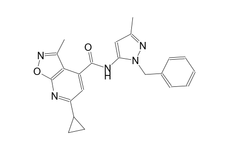 isoxazolo[5,4-b]pyridine-4-carboxamide, 6-cyclopropyl-3-methyl-N-[3-methyl-1-(phenylmethyl)-1H-pyrazol-5-yl]-