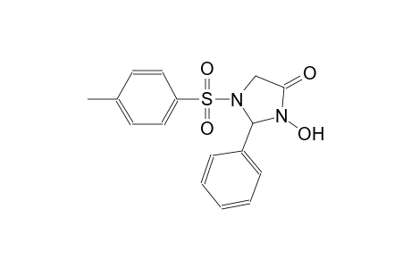 4-imidazolidinone, 3-hydroxy-1-[(4-methylphenyl)sulfonyl]-2-phenyl-