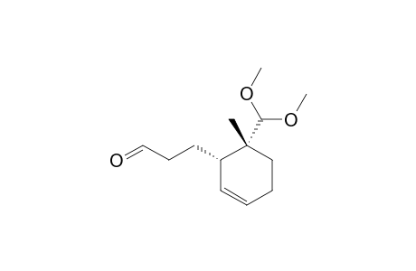 3-[(1S,2R)-DIMETHOXYMETHYL-2-METHYLCYCLOHEX-5-ENYL]PROPANAL