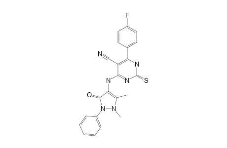 4-(1,5-DIMETHYL-3-OXO-2-PHENYL-2,3-DIHYDRO-1H-PYRAZOL-4-YL-AMINO)-6-(PARA-FLUOROPHENYL)-2-THIOXO-1,2-DIHYDROPYRIMIDINE-5-CARBONITRILE
