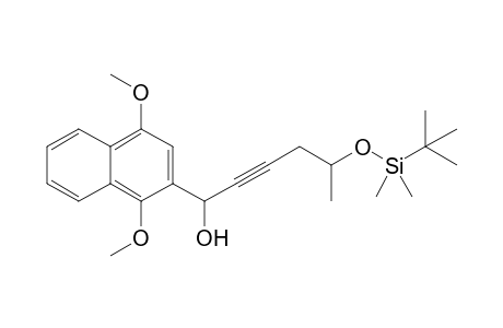 2-(5-tert-Butyldimethylsiloxy-1-hydroxyhex-2-ynyl)-1,4-dimethoxynaphthalene