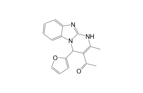 ethanone, 1-[4-(2-furanyl)-1,4-dihydro-2-methylpyrimido[1,2-a]benzimidazol-3-yl]-