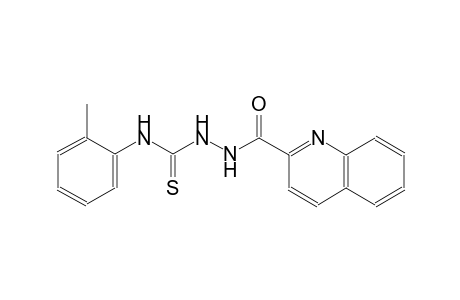 N-(2-methylphenyl)-2-(2-quinolinylcarbonyl)hydrazinecarbothioamide