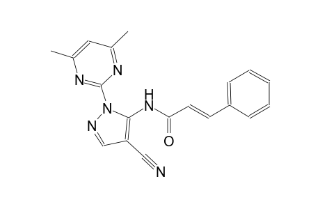 (2E)-N-[4-cyano-1-(4,6-dimethyl-2-pyrimidinyl)-1H-pyrazol-5-yl]-3-phenyl-2-propenamide