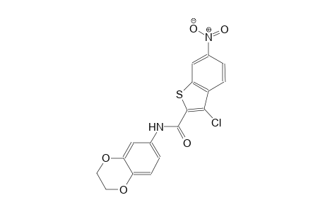 3-chloro-N-(2,3-dihydro-1,4-benzodioxin-6-yl)-6-nitro-1-benzothiophene-2-carboxamide