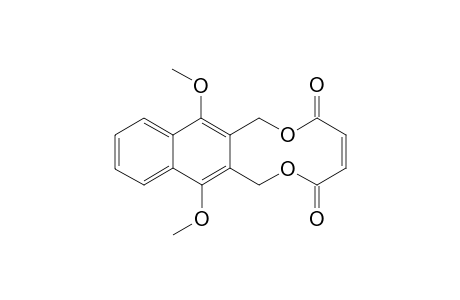 7,8-[1',4'-Dimethoxy-2',3;-naphthaleno]-1,4-dioxo-5,10-dioxacyclodeca-2,7-diene