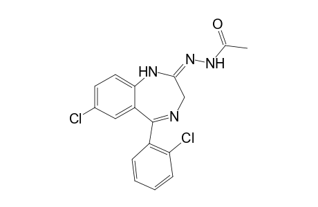N'-[(2E)-7-Chloro-5-(2-chlorophenyl)-1,3-dihydro-2H-1,4-benzodiazepin-2-ylidene]acetohydrazide