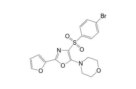 4-{4-[(4-bromobenzene)sulfonyl]-2-(furan-2-yl)-1,3-oxazol-5-yl}morpholine