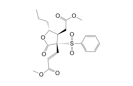 Methyl (3S,4R,5R)-3-[3-(Benzenesulfonyl)-4-[(methoxycarbonyl)methyl]-2-oxo-5-propyltetrahydrofuran-3-yl]acrylate